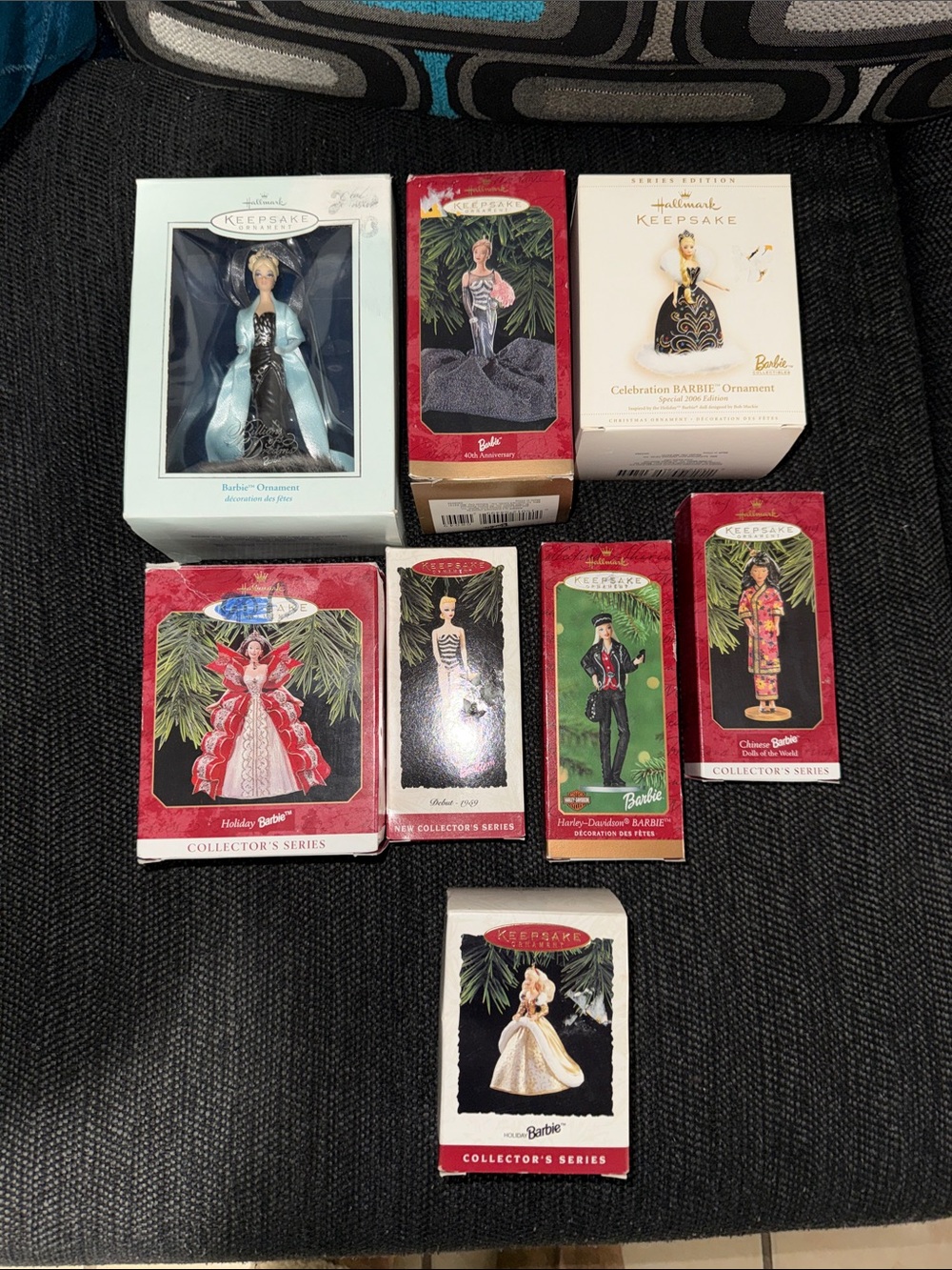 Hallmark Barbie Collector Ornaments Lot Bundle